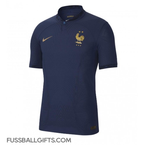 Frankreich Fußballbekleidung Heimtrikot WM 2022 Kurzarm